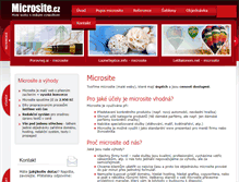 Tablet Screenshot of microsite.cz